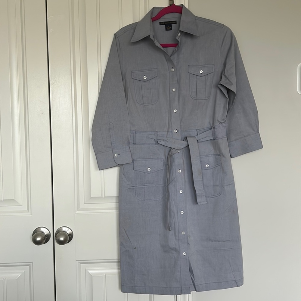 Brooks Brothers Belted Shirt Dress